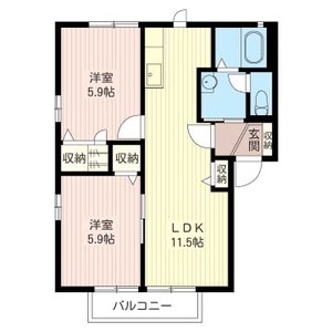 グランドゥールＢ 203号室