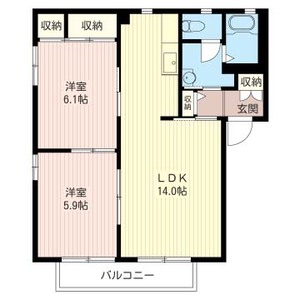 グレイスタウンＢ 102号-16