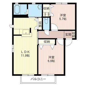 リバーシティーＤ 102号室