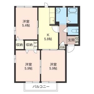 ル・シェル・ブル－Ｂ 202号室