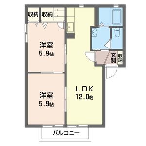 ガーデンヒルズＣ 201号室