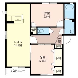 サンクゼール　Ⅱ 201号室