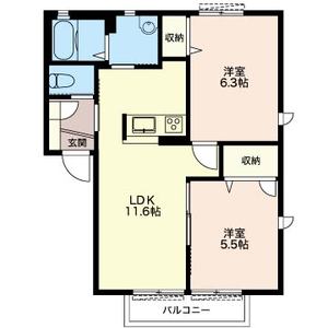 クレールシャトー　Ｂ 202号室