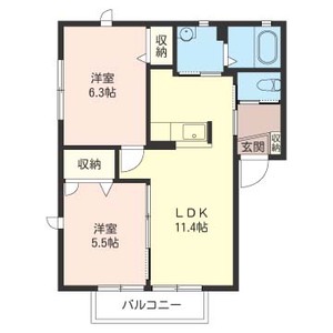 シャーメゾン　ライフ 201号室