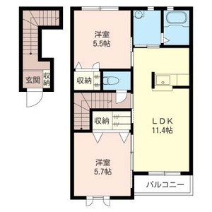 Ａｍａｚｉｎｇ　Ｃｏａｔ　Ⅰ 203号室