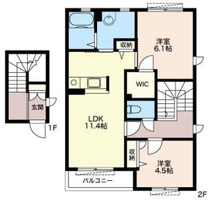 レイクシティー御茶園　Ｅ 203号室