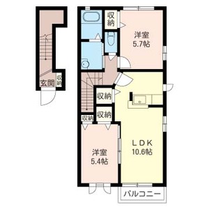 ディアコート結城Ｂ 201号室