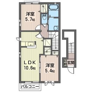 ディアコート結城Ｂ 202号室