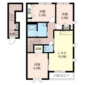 ディアコートＤ 201号室