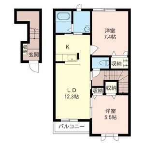 フラワーコート 202号室