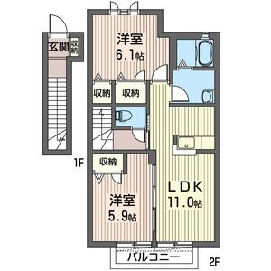メゾン・ド・ソレイユＥ 203号室