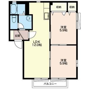 フロラシオン野木　Ⅱ 102号室