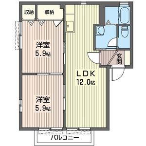 フロラシオン野木　Ⅱ 201号室