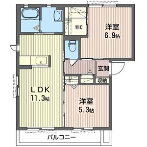 ヴァン・コリーヌ　Ⅰ 202号室