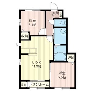 ヴィラ　フェリーチェ　Ⅱ　壱番館 102号-16