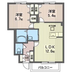 メゾン　ド　ソルヴィ　五番館 106号室