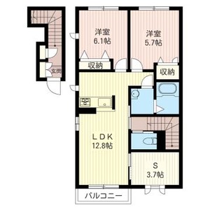 Ｐｒｏｓｃｏｕｒｔ　Ｎｏｒｔｈ 202号室