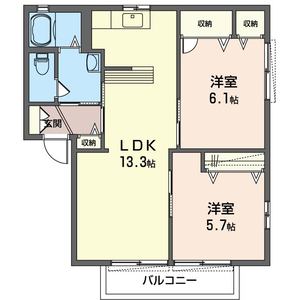 コーポ　リリーフＤ 201号室