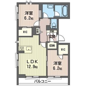 Ｇｒａｎｄｉｎａ　扇町 202号室