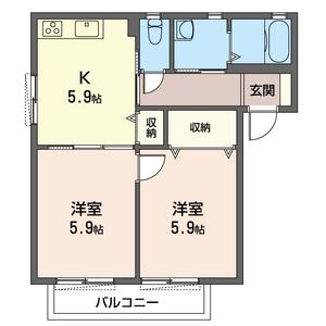 グリーンヒルズ田村Ｈ 202号室