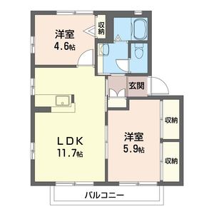 ラフォーレ若松原Ｂ 202号室