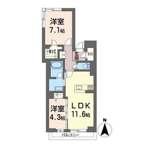 ラフィーネ　泉が丘 203号室