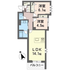 ザ　グランド　自治医大 201号室