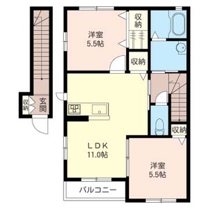 グランサージュＢ 203号-4