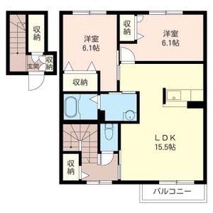 サンドミール　Ｂ 202号室