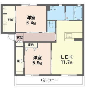 シャンティ韮川　Ｃ 203号室