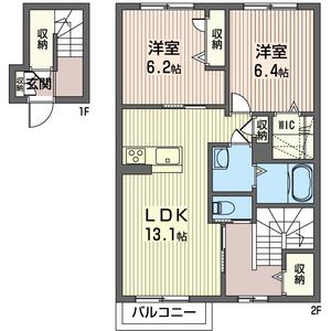 ボタンヴュー　Ｂ 202号室