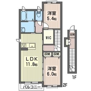 ボンヌ・リヴィエール 201号室