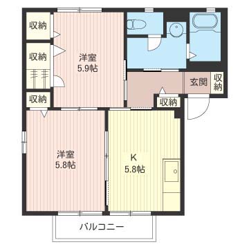 ヴィラクレールB 202号-15
