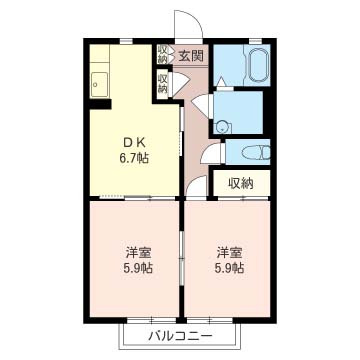 ドリーム　ハウスＡ203-2