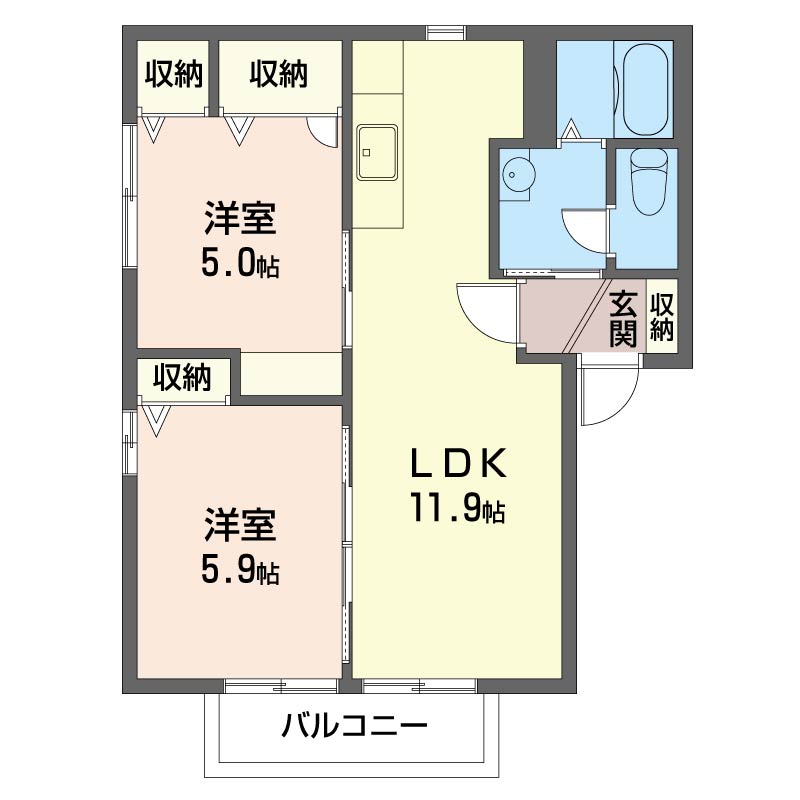 森子ハイツ　Ａ101-2