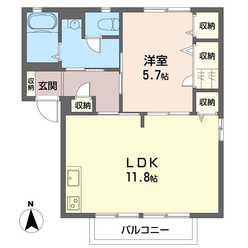 シャーメゾンしらさぎＢ201-2
