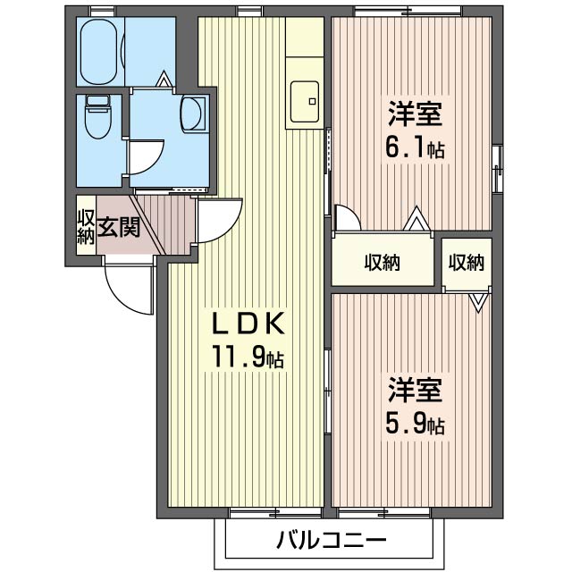 サニーコートダイドーＤ201-2