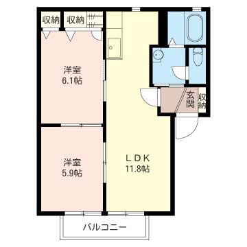 グランバリエ横倉Ａ102-2