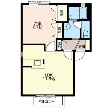 フレグランス横倉B 102号-16
