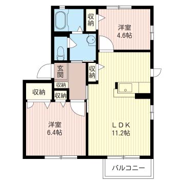 ラ・メゾンヴェルトＡ201-2