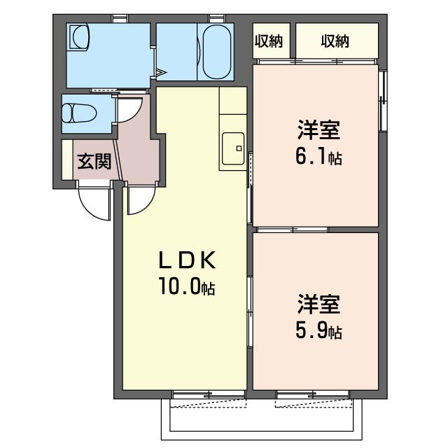 クレールハイツ　Ｂ101-2