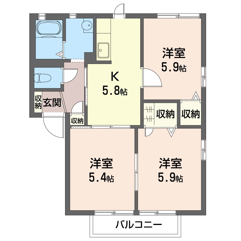 メゾン・ラルジュＢ201-2