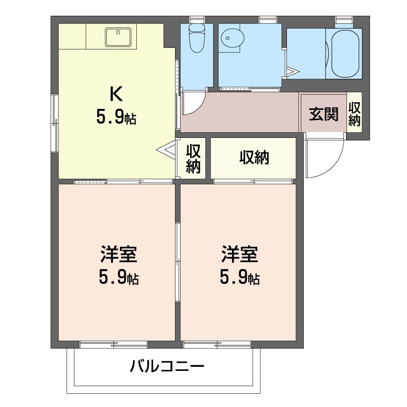 タウンコートＢ 201号-16