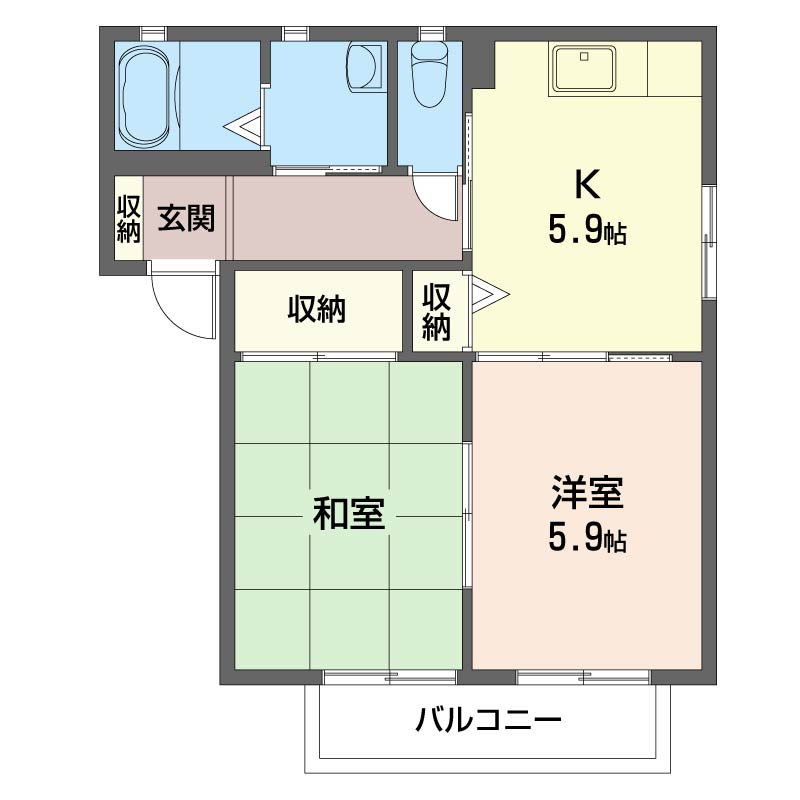 タウンコートＢ 202号-16