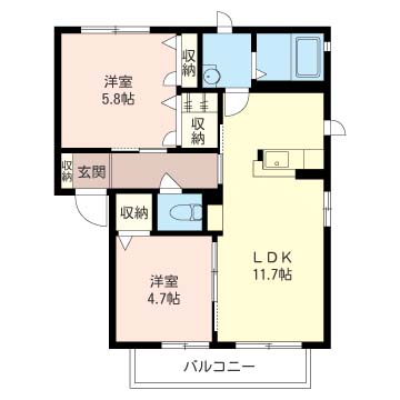 カサベルテもみじ谷A 102号-6