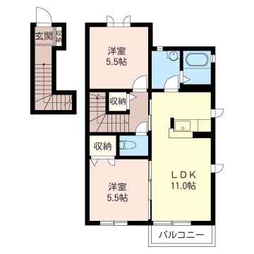 エスポワールソレイユB 201号-16