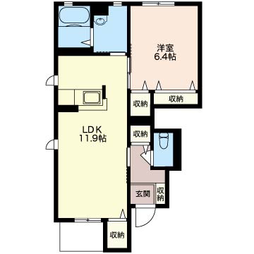 メゾン・ド・ファミールＢ101-2