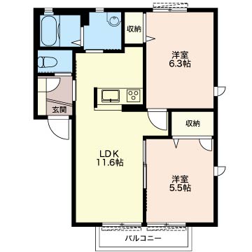 クレールシャトー　Ｂ 202号-16