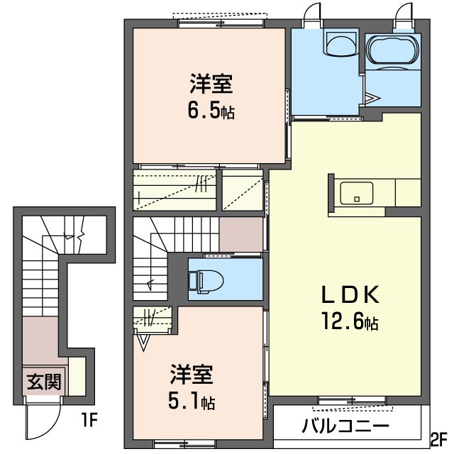北原コーポ　Ｃ202-2