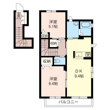 シャーメゾン東石川201-2